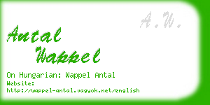 antal wappel business card